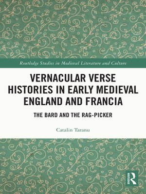 cover image of Vernacular Verse Histories in Early Medieval England and Francia